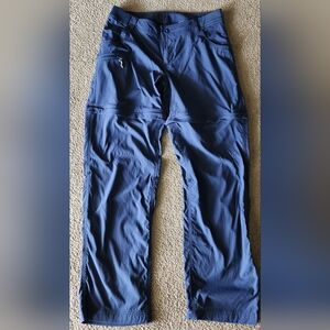 Women's World Wide Sportsman Blue Outdoor Convertible Pants, Sz 10